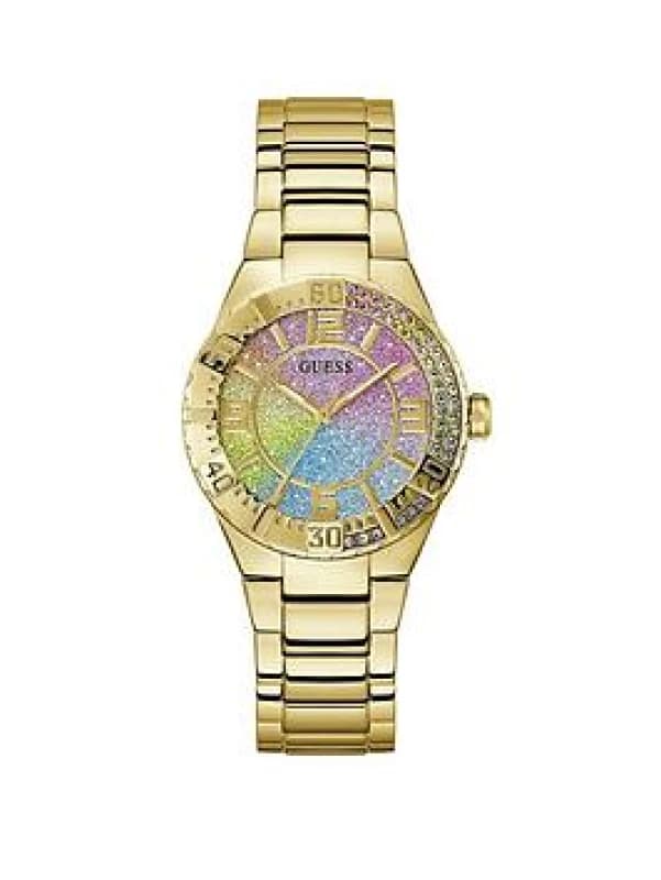 Guess Crystal Analogue Watch 36 Mm 15240471 Gold
