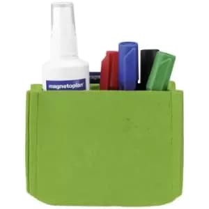 Magnetoplan Magnetic pen holder magnetoTray MEDIUM (W x H x D) 130 x 100 x 60 mm Green 1227705