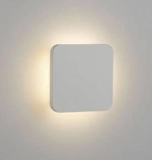 LED Indoor Marker Wall Light Paintable Recessed White Plaster