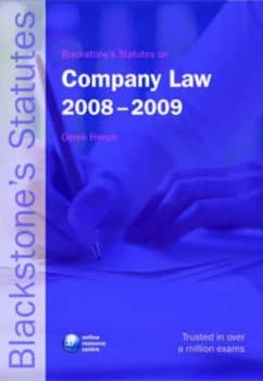 Blackstones Statutes on Company Law 2008-2009 by Derek French Paperback