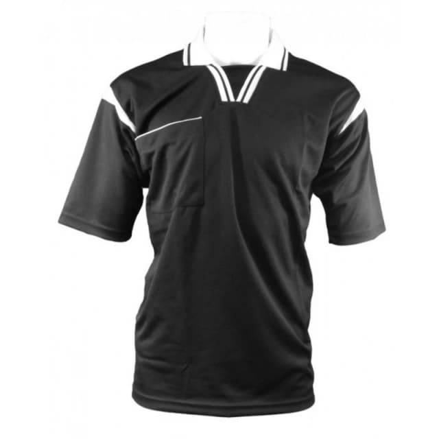 Carta Sport Carta Sport Men Short-Sleeved Referee Jersey in Black Size: Medium Black M Male 5063107205971