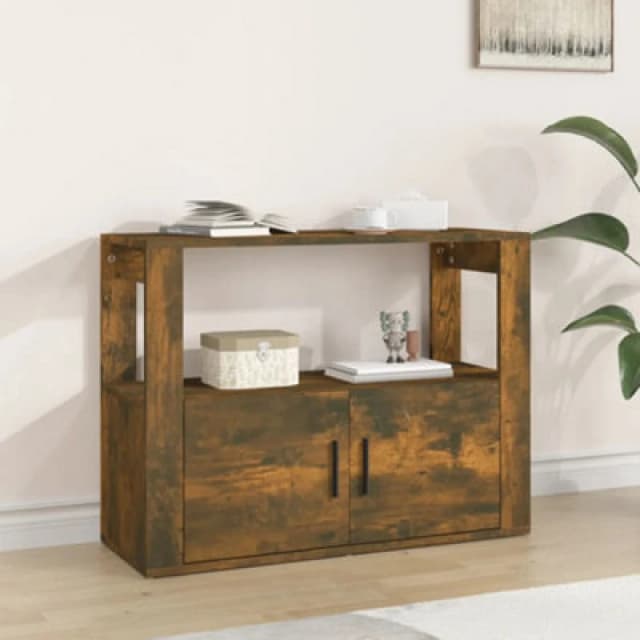 Vidaxl Sideboard Smoked Oak 80X30X60 Cm Engineered Wood, Brown 819457