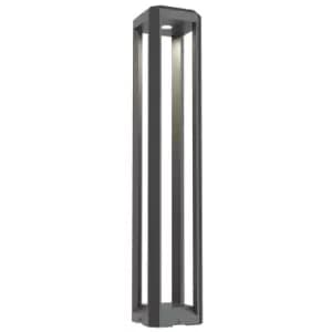 Outdoor Royal Mile Integrated LED Grey Bollard Landscape Light IP65