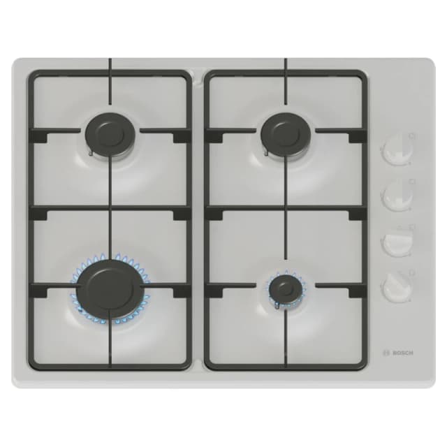 Bosch Series 2 PBP6B2K60 58cm Gas Hob - White