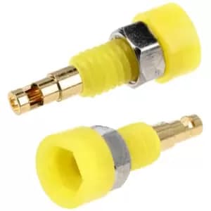 TruConnect 170590 2mm Insulated Test Socket Gold Plated Yellow