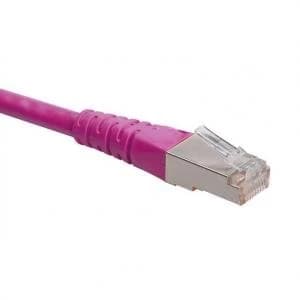 Patch Cord RJ45 CAT.5e F/UTP Pink - 2m Full Copper
