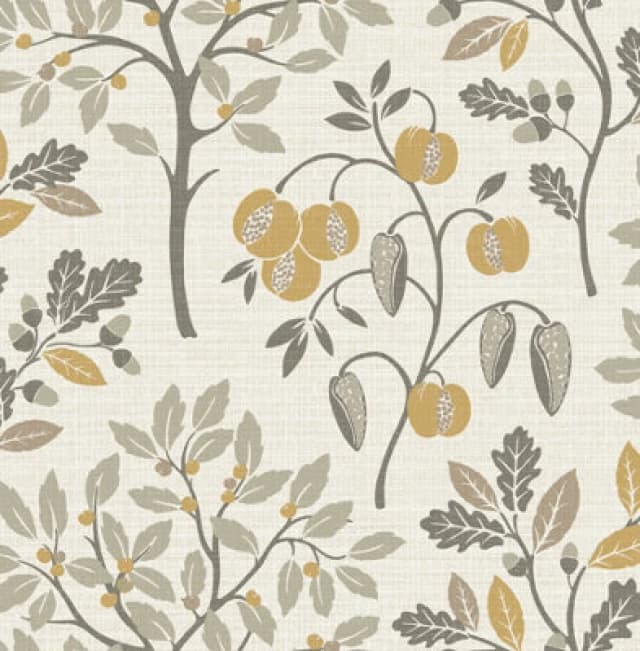 Fine Decor Rowan Autumn Trees Wallpaper In Natural Natural VWIBK Unisex