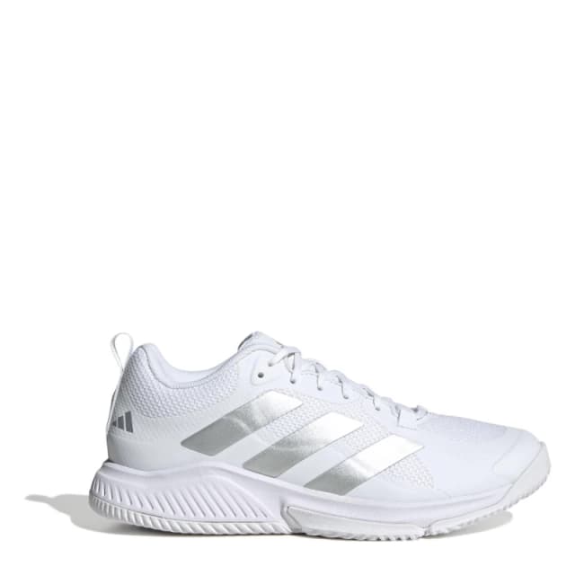 adidas Court Team Bounce 2.0 Shoes Womens White/Silver female 7 (40.7)