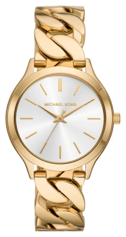 Michael Kors Runway Three-Hand Gold-Tone Stainless Steel Watch MK7472 MK7472