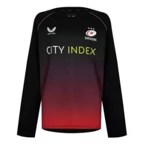 Castore Saracens Mid Layer Mens - Black