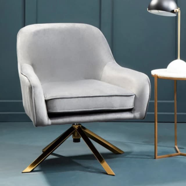 Orsina Midnight Velvet Arm Chair, Luxury Velvet Upholstered Accent Chair, Comfortable Armchair For Home