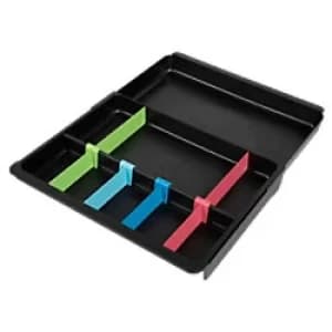 Exacompta Drawer Organiser Eco Plastic Assorted 24.6 x 29.8 x 3.6cm Pack of 6