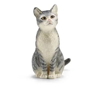 SCHLEICH Farm World Cat Sitting Toy Figure