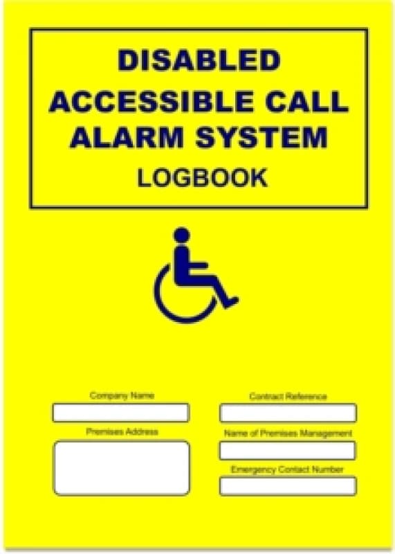 Disabled Call Alarm System Logbook Paperback / softback