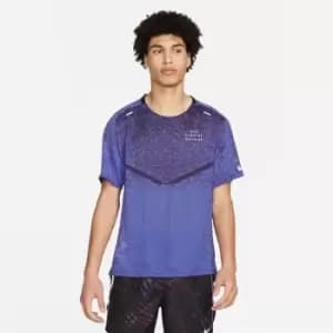 Nike Tech Knit Short Sleeve T Shirt Mens - Blue