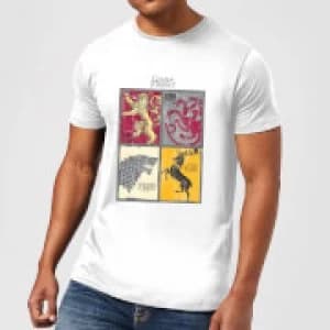 Game of Thrones Houses Mens T-Shirt - White - 3XL