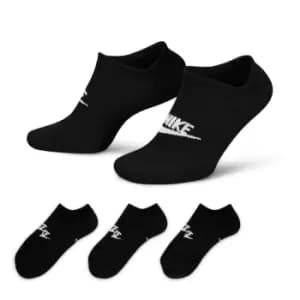 Nike Sportswear Everyday Essential No-Show Socks 3 Pairs - Black