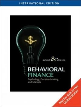 Behavioral Finance by Richard Deaves Paperback