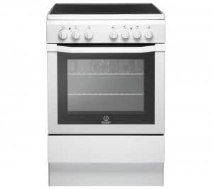 Indesit I6VV2AW Ceramic Hob Single Oven Electric Cooker