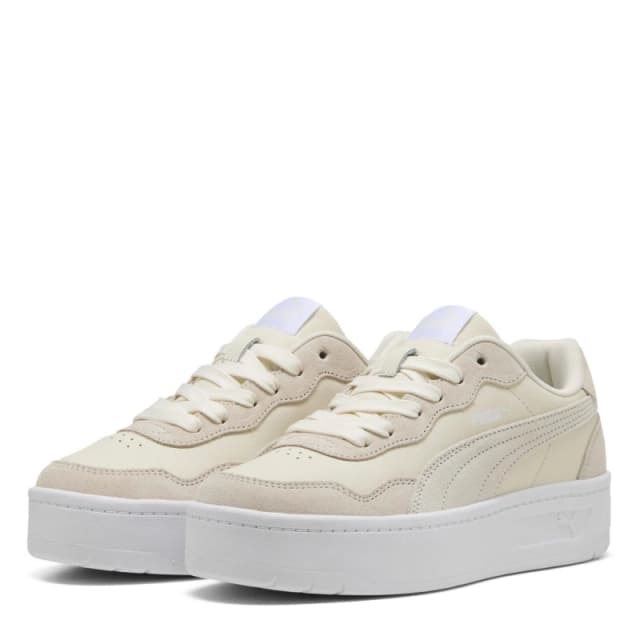 Puma Womens Court Lally Skye Low-Top Trainers F.Ivry/Wht female 3 (35.5)