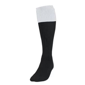 Precision Turnover Football Socks Black/White UK Size 7-11