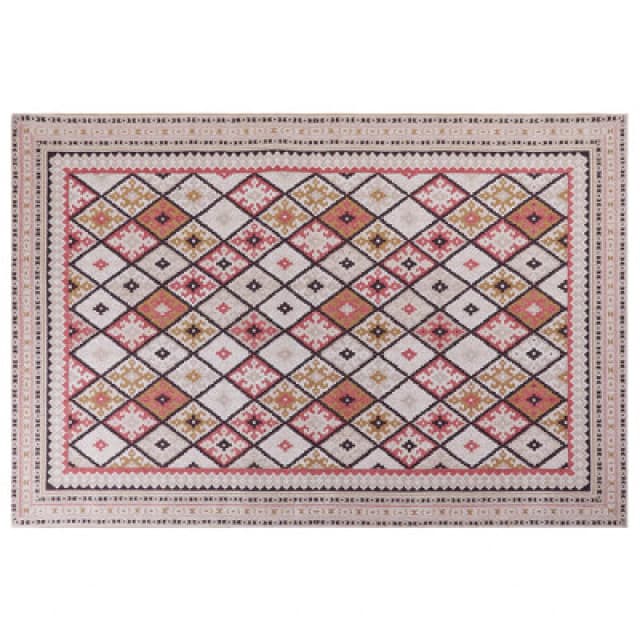 Beliani Rug Anadag Red 200 X 300 Cm Cotton