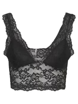 PIECES Lace Bra Women Black