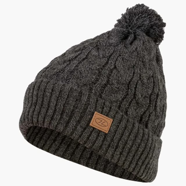 Beanie Highlander Beira lined bobble Gris Unisex TU