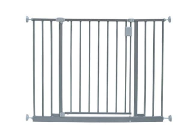 Safetots Extra Wide Hallway Gate, 97Cm - 103Cm, Matt Grey,pressure Fit Baby Gate For Hallways And Wide Spaces