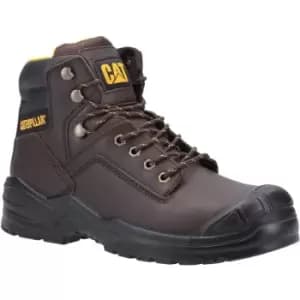 Caterpillar Mens Striver Mid S3 Leather Safety Boots (10 UK) (Brown) - Brown