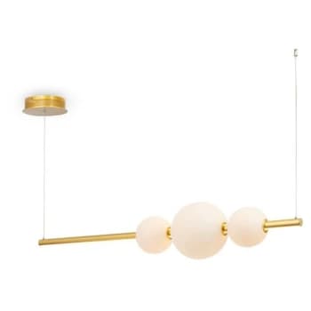 Maytoni Modern - Freccia Modern Freccia Integrated LED Gold Pendant Ceiling Light Glass Shades