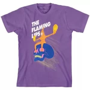 The Flaming Lips - Skull Rider Unisex XX-Large T-Shirt - Purple