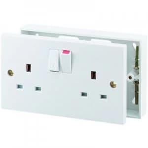 Wickes Converter Kits - White Single to Double Socket
