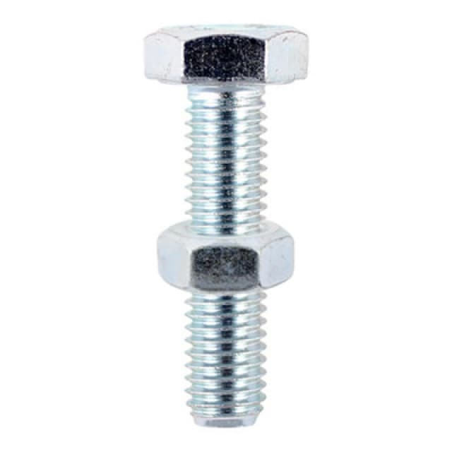 Hexagon Set Screws and Nuts Zinc Plated 870SNZB Size: M8