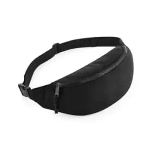 Bagbase Recycled Waist Bag (One Size) (Black)