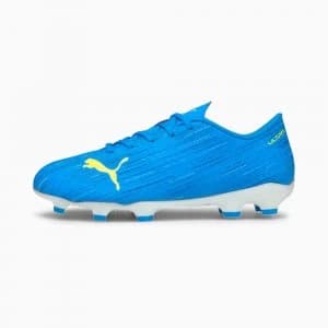 PUMA Ultra 4.2 FG/AG Youth Football Boots, Blue/Yellow Alert Size 10 Shoes