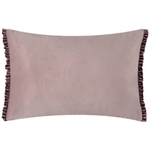 Wylder Tilly Velvet Frill Reversible Cushion in Lavender Size: 40cm x 60cm Lavender Unisex 40cm x 60 cm