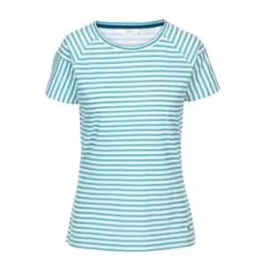 Trespass Womens/Ladies Ani T-Shirt (XXS) (Aquamarine Stripe)