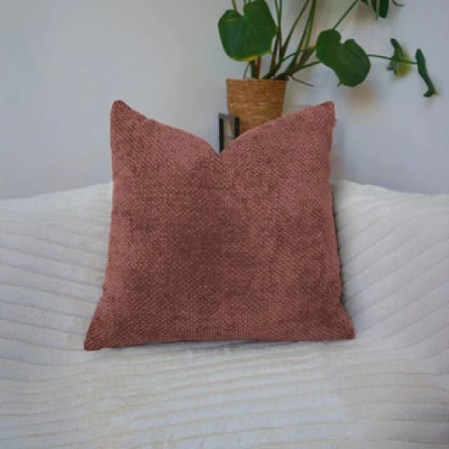 rucomfy Beanbags Rucomfy Waffle 50X50Cm Cushion - Pink Soft Decorative Throw Pillow For Sofa & Bed