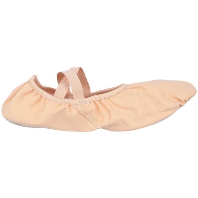Slazenger Split Sole Canvas Ballet Shoe Ladies - Nude Nude 5