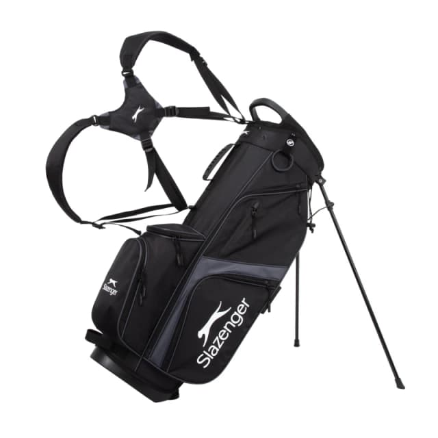 Slazenger V Series Lite Stand Bag Black/Grey unisex One Size