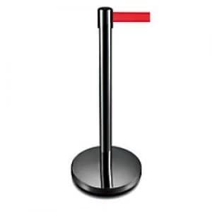 GPC Belt Barrier Black Post and Red Belt