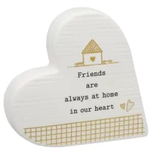 Thoughtful Words Standing Heart Friend