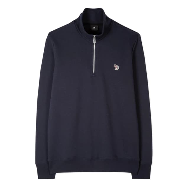 Paul Smith Regular Half Zip Sweatshirt - Blue Blue M