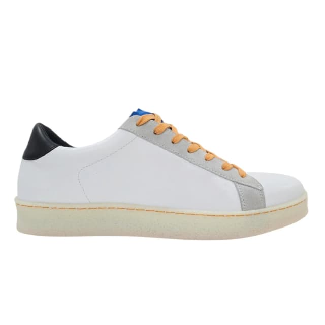 Loyalti Mens Castro Low-Top Trainers Wht/Blue/Grey male 7 (41)