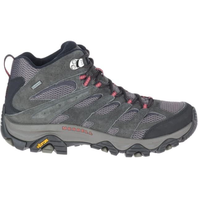 Merrell Moab 3 Mid Gore Tex Grey Waterproof Walking Boots Mens GTX Hiking Boots - UK 10.5 Grey male PS3763BEL10H