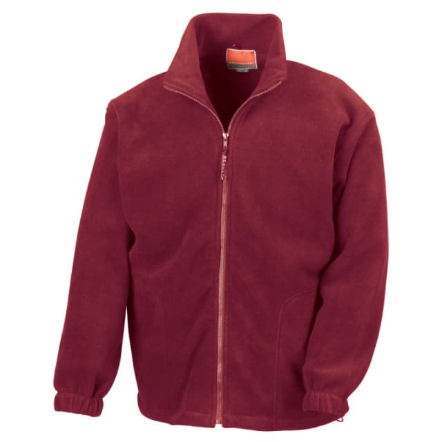 Result Result Men Polartherm Fleece Jacket in Burgundy Size: X-Small Burgundy XS Male 5063527290021