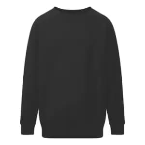 SG Kids/Childrens Crew Neck Sweatshirt Top (Pack of 2) (5-6) (Black)