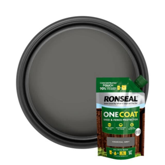 Ronseal KCB.8174503.10800.73 One Coat Shed & Fence Refill Charcoal... KCB.8174503.10800.73