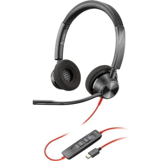 HP Poly Blackwire 3320-M USB-C Wired Headset with USB-C to USB-A EXR8PO8G0Y9AA